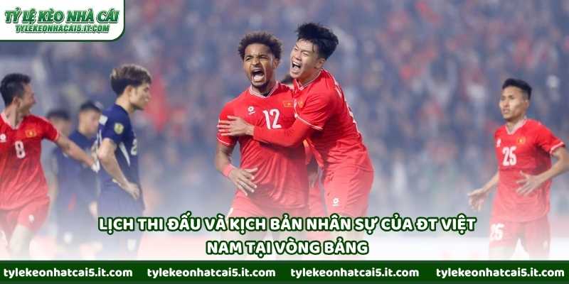 Lịch thi đấu và kịch bản nhân sự của ĐT Việt Nam tại vòng bảng